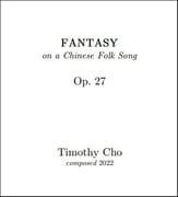 Fantasy on a Chinese Folk Song piano sheet music cover